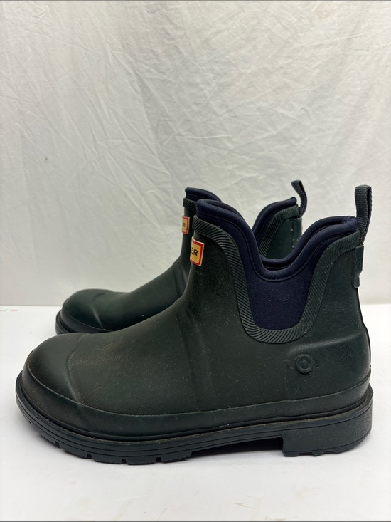 Hunter Men’s Dark Green Chelsea Rain Boots, SZ 8, 1(BA) main image 9
